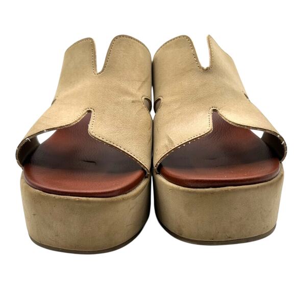 MIA Women's‎ Sand RETA Slip On Wedge Platform Sandal Size 9M - Picture 4 of 11
